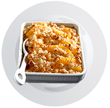 Recette du crumble aux pêches